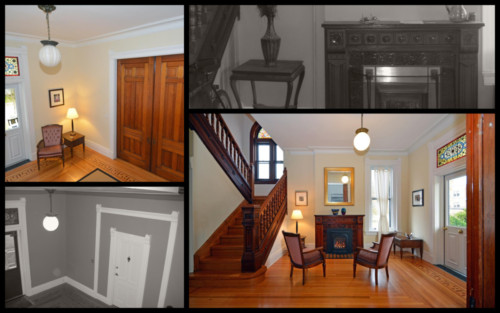 Vestibule before/after