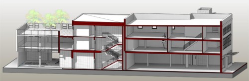 Cutaway Axonometric East